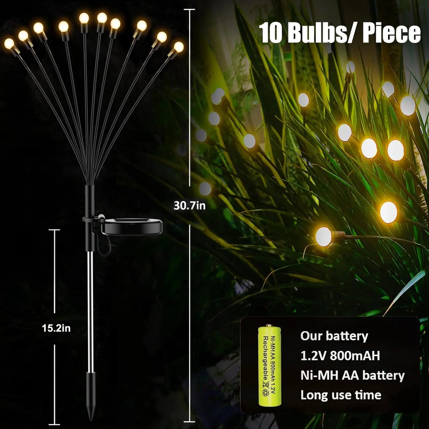Solar Firefly Garden Lights