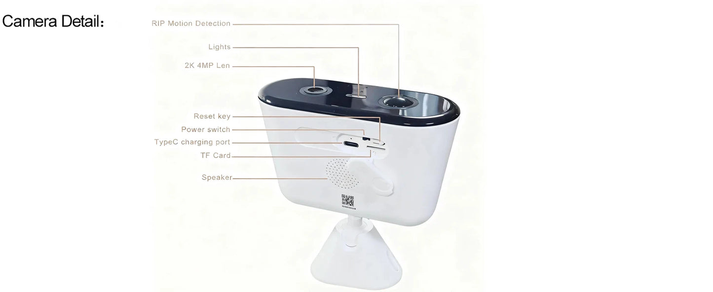 Solar Security Camera WIFI Wireless