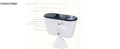Solar Security Camera WIFI Wireless