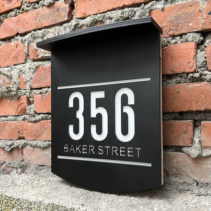 Custom Solar House Sign