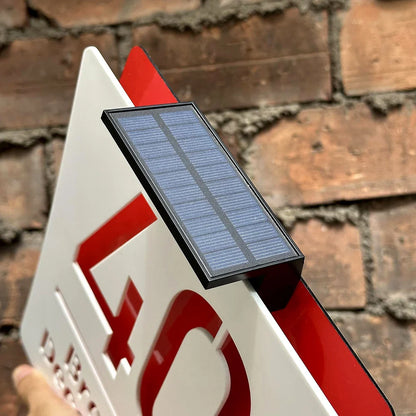Customized Solar House Sign
