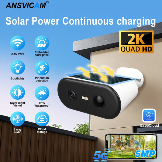 Solar Security Camera WIFI Wireless