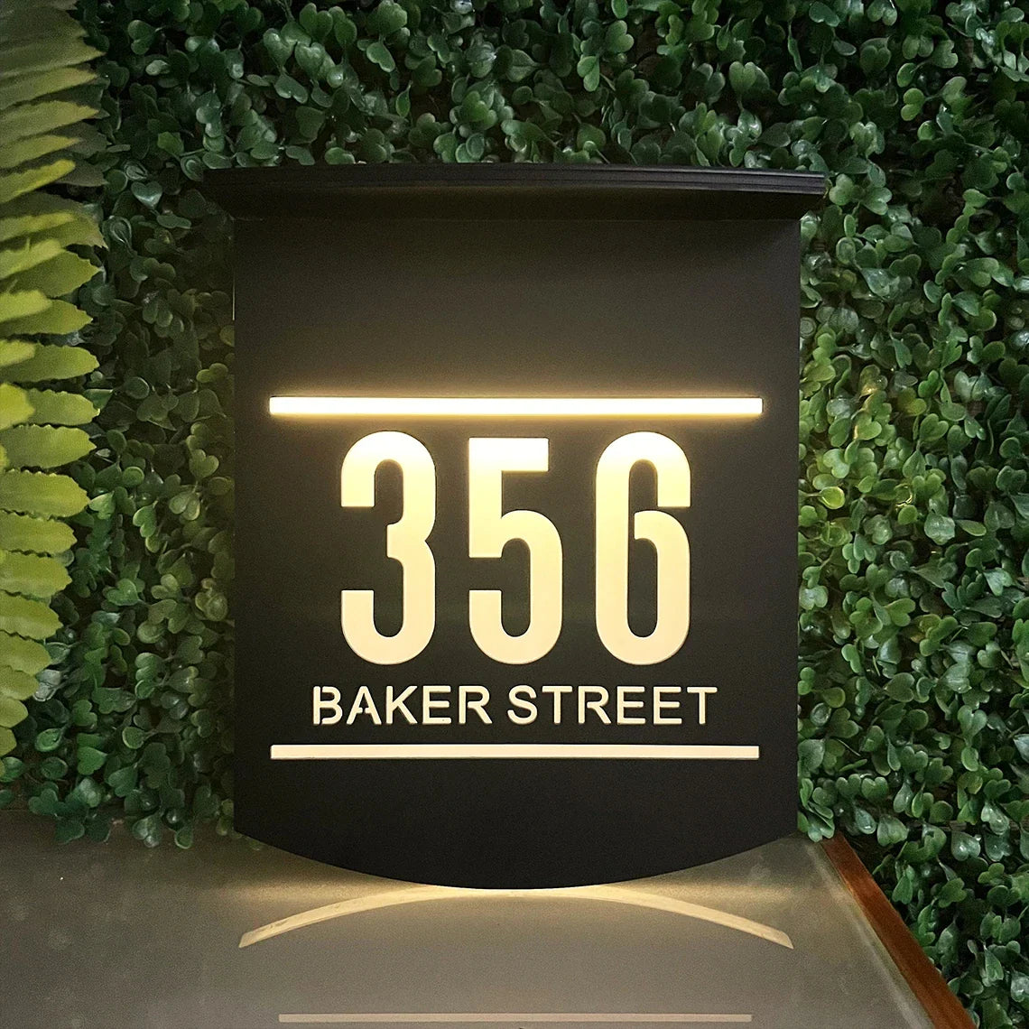 Custom Solar House Sign