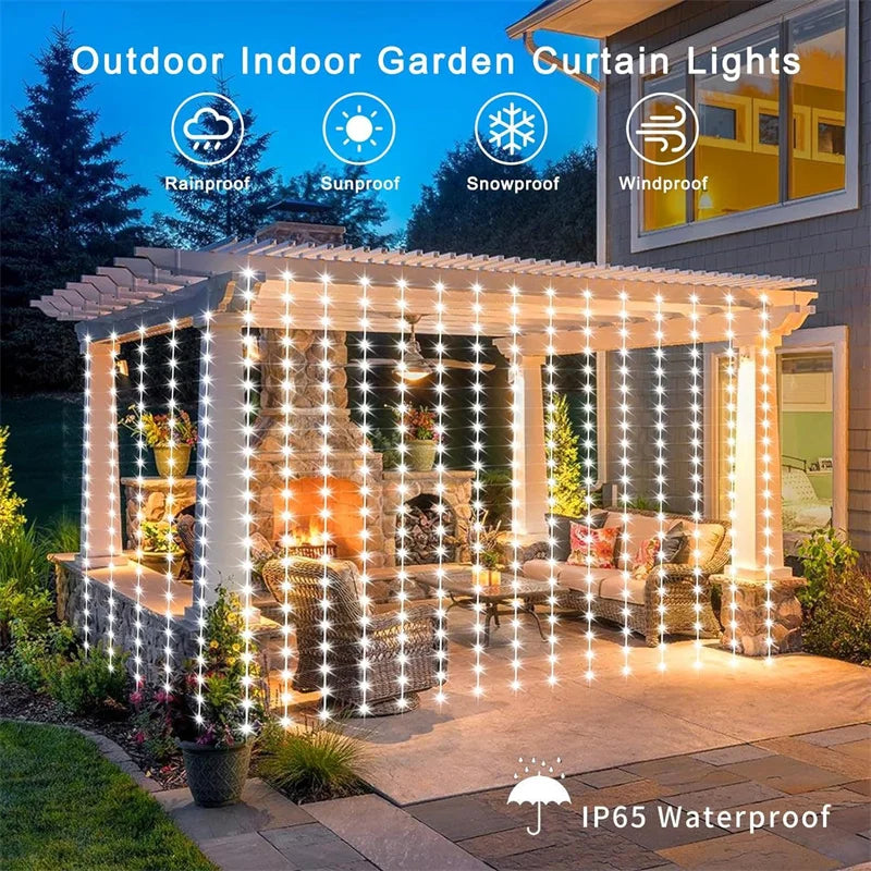 Solar Curtain Light
