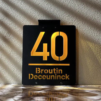 Customized Solar House Sign